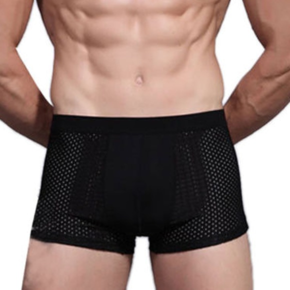 Other - Silky Black Breathable Lightweight Boxer Briefs